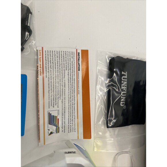 Tunfund Sunglasses Inter-Changeable Shades in Case Designer Fashion White - Picture 6 of 7